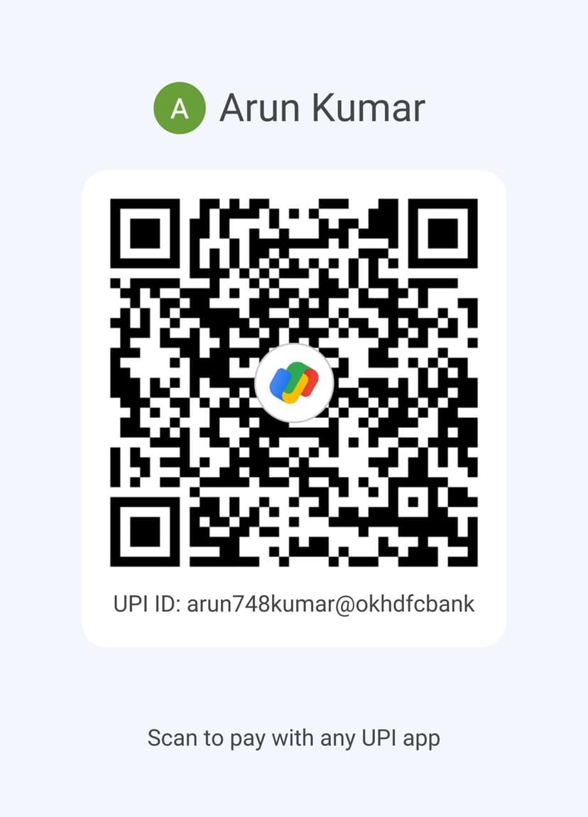 UPI QR code to support Desi Opinion
